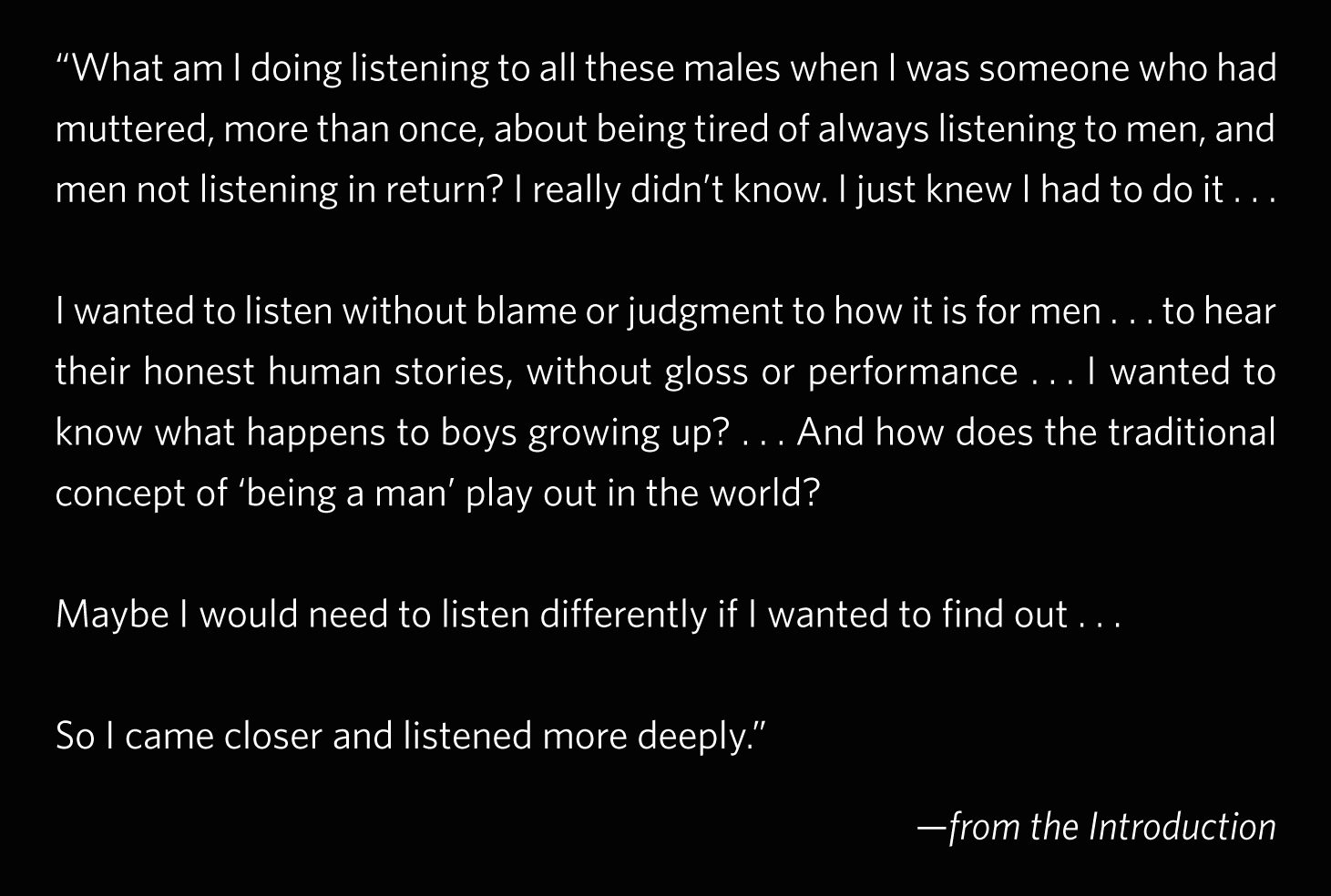 back book cover of BOY: A Woman Listening to Men and Boys 
